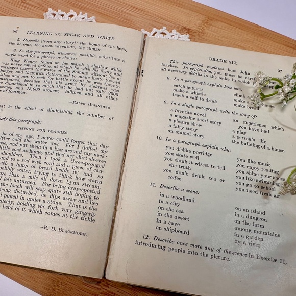 🌿 Vintage 1924 Schoolbook – Learning to Speak and Write, Book II - Picture 10 of 16